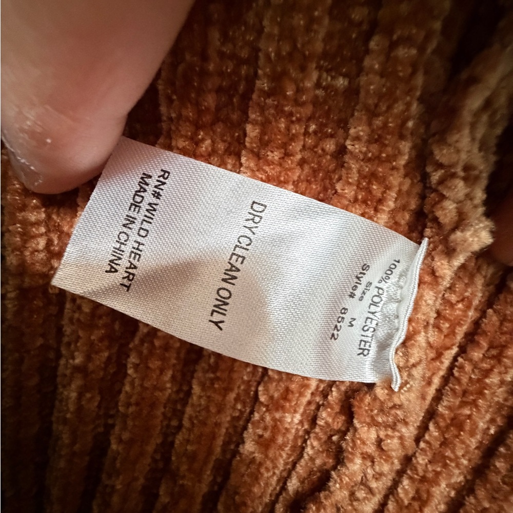 Woven Heart Womenâs Chenille Open Front Cardigan Sweater Medium - Picture 3 of 6